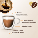 Xícaras Vidro Duplo 250ml